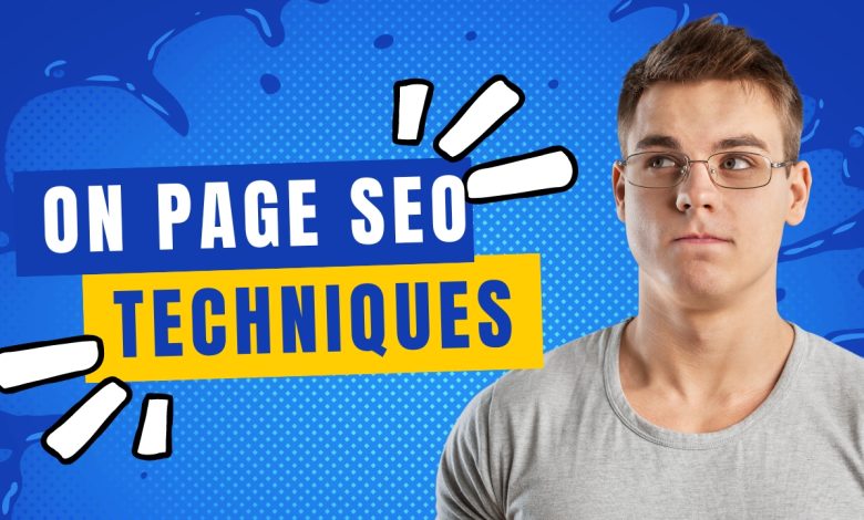 On Page SEO Techniques